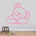 Kids wall stickers with bear Sleeping, Sleeping Bear