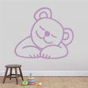 Kids wall stickers with bear Sleeping, Sleeping Bear
