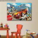 Kids canvas print Speeding car
