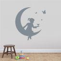 Kids wall stickers Moon and butterflies