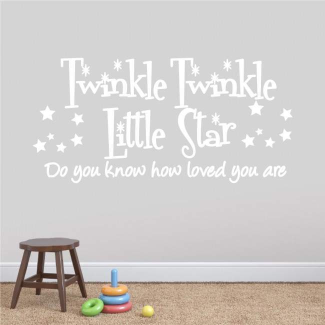 Kids wall stickers Twinkle Twinkle Little star