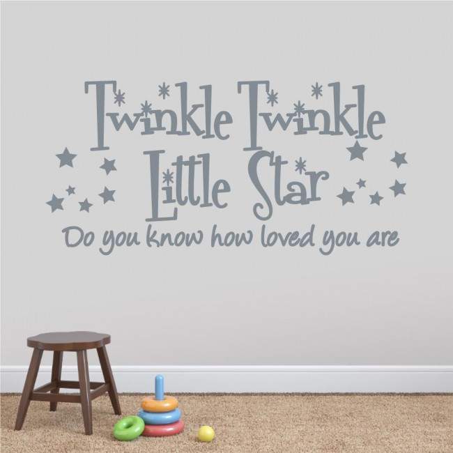 Kids wall stickers Twinkle Twinkle Little star