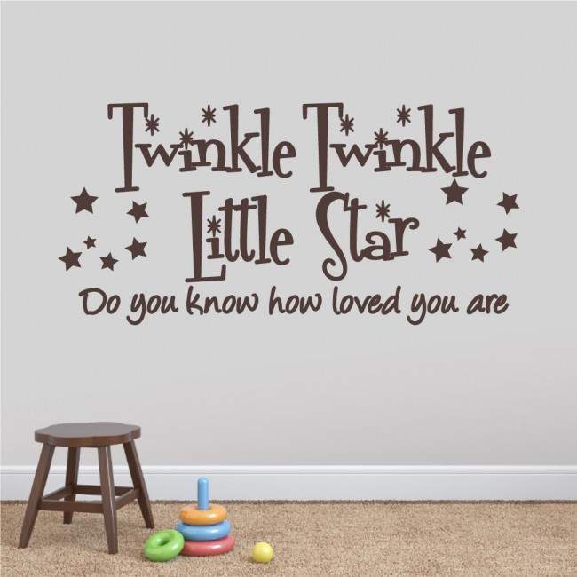 Kids wall stickers Twinkle Twinkle Little star
