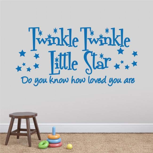 Kids wall stickers Twinkle Twinkle Little star