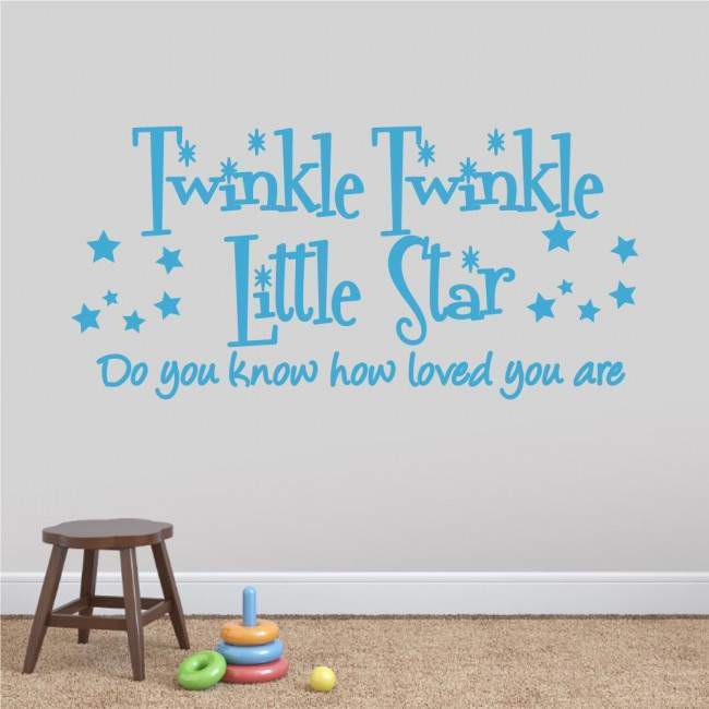 Kids wall stickers Twinkle Twinkle Little star