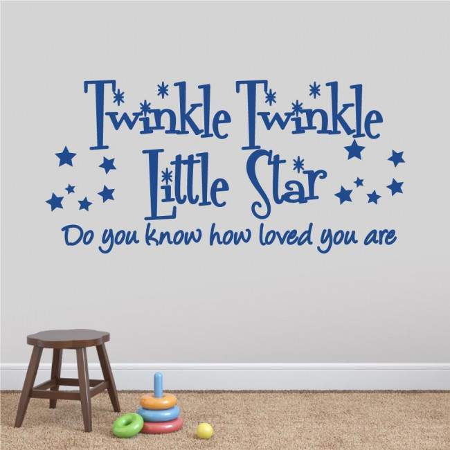 Kids wall stickers Twinkle Twinkle Little star