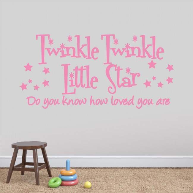 Kids wall stickers Twinkle Twinkle Little star