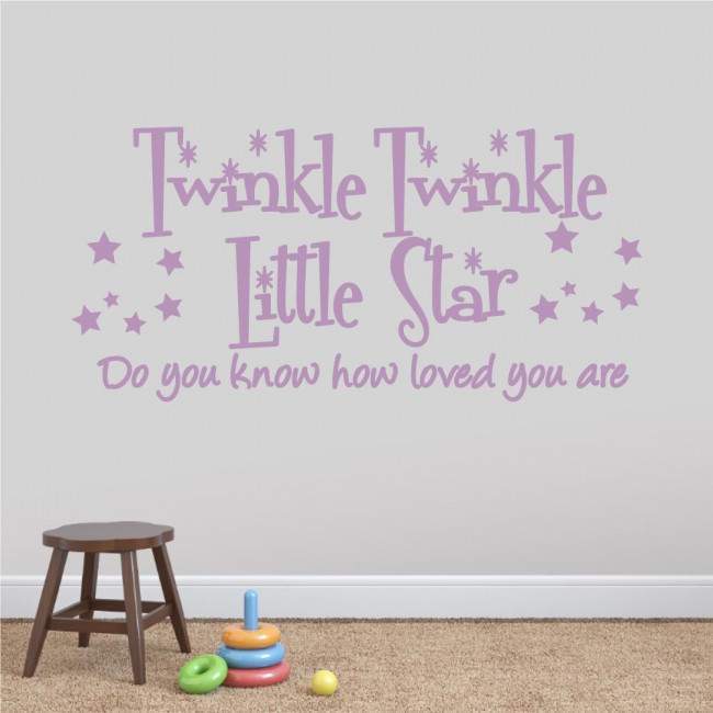 Kids wall stickers Twinkle Twinkle Little star