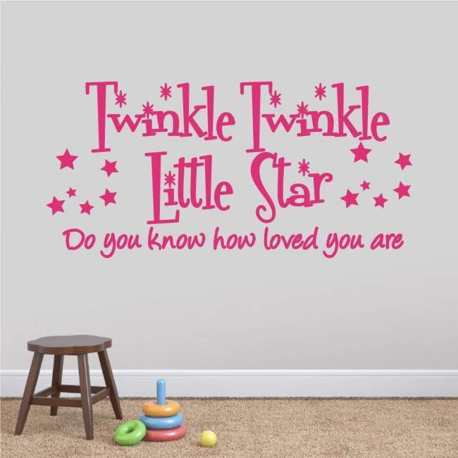 Kids wall stickers Twinkle Twinkle Little star