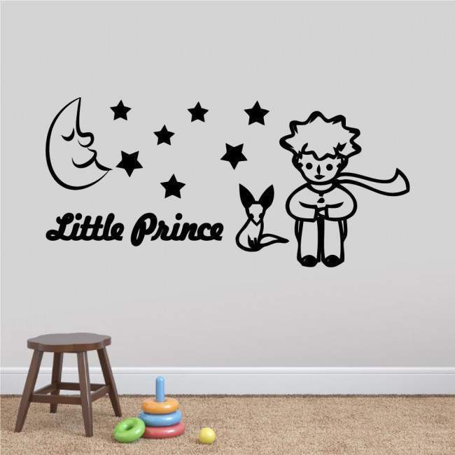 Kids wall stickers Little prince and fox
