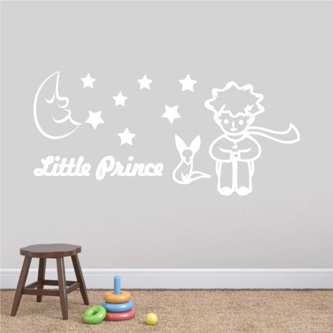 Kids wall stickers Little prince and fox