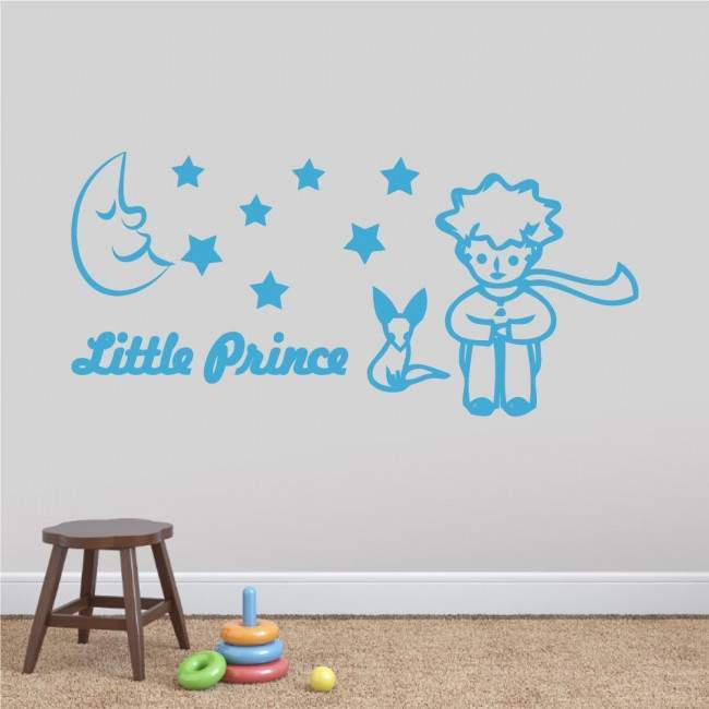 Kids wall stickers Little prince and fox