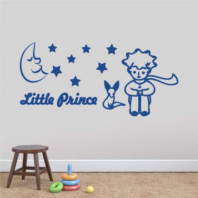 Kids wall stickers Little prince and fox