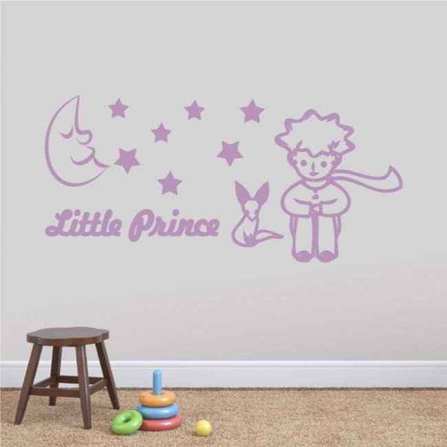 Kids wall stickers Little prince and fox