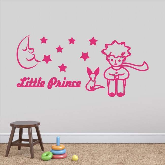 Kids wall stickers Little prince and fox