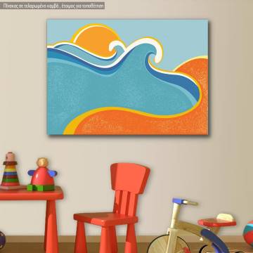 Canvas print Sea and sand