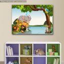Kids canvas print Animal friends