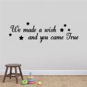 Kids wall stickers We made a wish