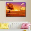 Kids canvas print Orange sunset