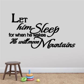 Kids wall stickers Let him - her sleep