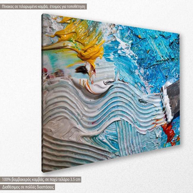 Canvas print Impasto painting, side