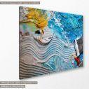 Canvas print Impasto painting, side