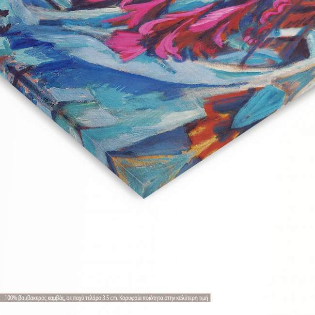 Πίνακας σε καμβά Winter moon landscape, Kirchner E. L, λεπτομέρεια