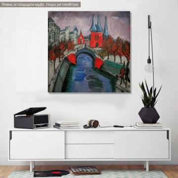 Canvas print Elisabethufer, Kirchner E. L