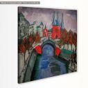 Canvas print Elisabethufer, Kirchner, side