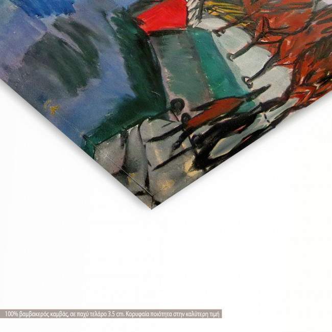 Canvas print Elisabethufer, Kirchner, detail