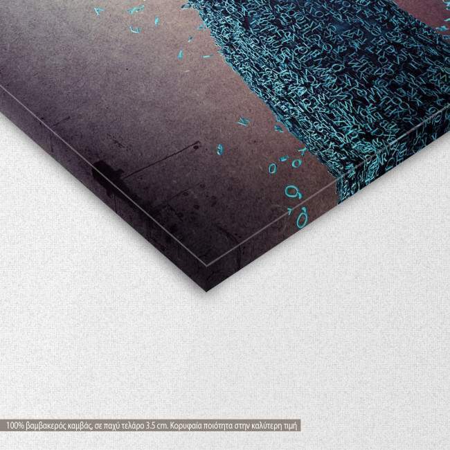 Canvas print Power of language, detail