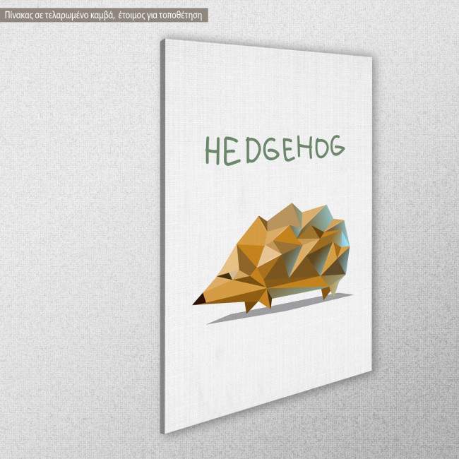 Kids canvas print Hedgehog