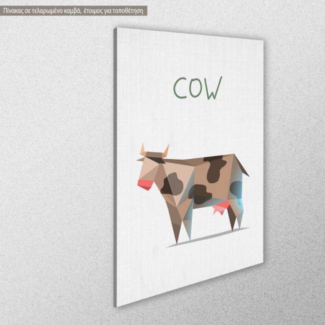 Kids canvas print Cow