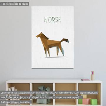 Kids canvas print Horse