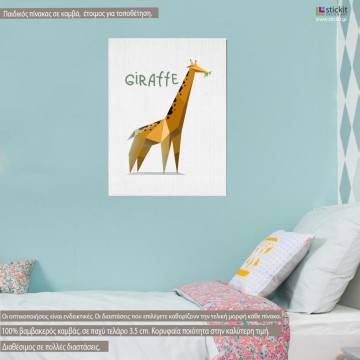 Kids canvas print Giraffe