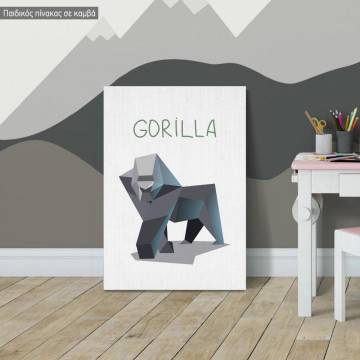 Kids canvas print Gorilla