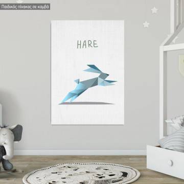 Kids canvas print Hare