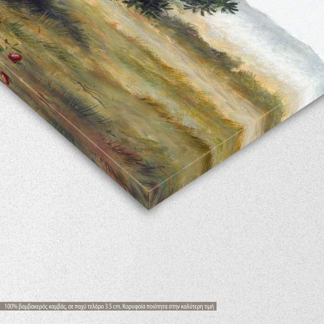 Canvas print Pomegranate tree, two panels, detail