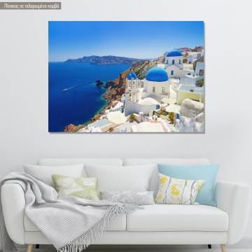 Πίνακας σε καμβά Santorini instances