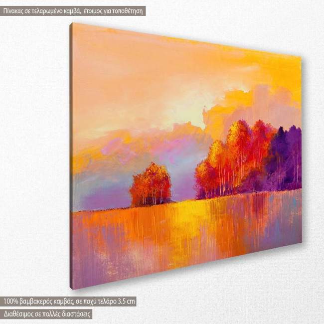 Canvas print Autumn landscape, side