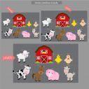 Wall stickers Farm animals