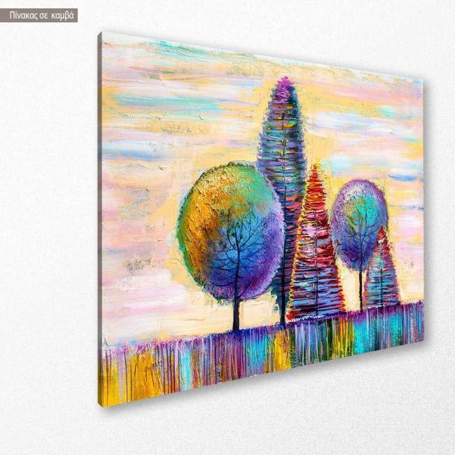 Canvas print Autumn landscape I, side