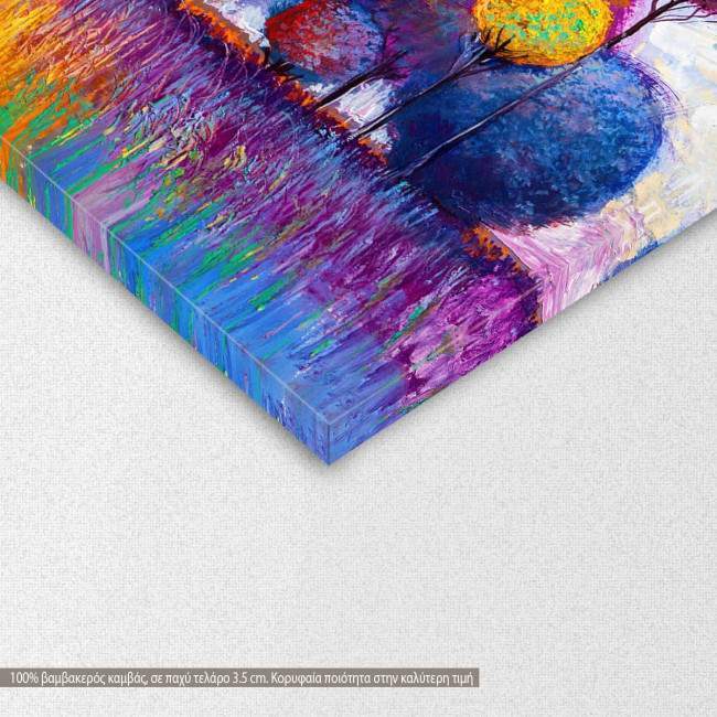 Canvas print Autumn landscape II, detail