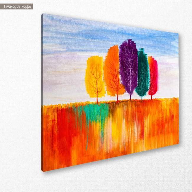 Canvas print Autumn landscape III, side
