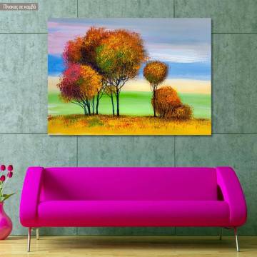 Πίνακας σε καμβά Autumn landscape IV