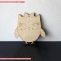 Ξύλινο Cute owl διακοσμητική φιγούρα