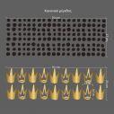 Kids wall stickers Crowns golden and dots