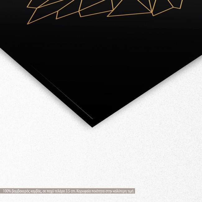 Canvas print Lion, detail