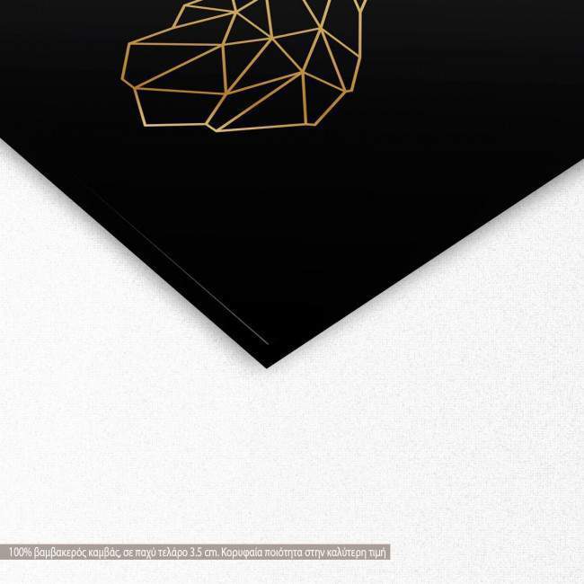 Canvas print Antelope, detail