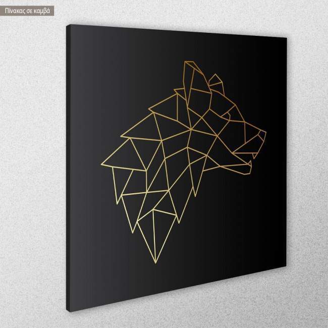 Canvas print Woolf, side